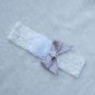 1pcs Bridal Vintage Bridal Silver Bow Crystal Rhinestone White Wedding Garter Toss Garter Stretch La