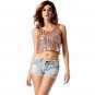 Hot Sexy Women T-Shirt Sequin Tank Top Sling Camisole Cami Vest Slim Crop Top Pink/Gold/Black/Silver