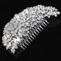 Crystal Rhinestone Flower Wedding Party Bridal Hair Comb Hairpin Clip Jewelry Silver New Formal Head