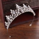 Baroque Luxury Handmade Rhinestone Bridal Crown Tiaras Silver Crystal Diadem Tiaras for Bride Headba
