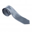 IMC Unisex Casual Tie Thin Slim Narrow Tie -  Silver