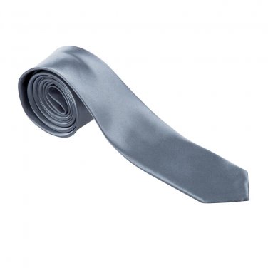 IMC Unisex Casual Tie Thin Slim Narrow Tie -  Silver