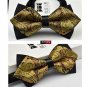 34 style summer men\'s neckwear neck self gold bow tie silver black silk fashion casual male pink bo