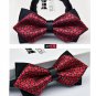 34 style summer men\'s neckwear neck self gold bow tie silver black silk fashion casual male pink bo