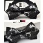 34 style summer men\'s neckwear neck self gold bow tie silver black silk fashion casual male pink bo