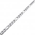 Jewelry Man Woman Chain, stainless steel, Figaro chain, Figaro armor chain necklace, Silver - 5mm wi