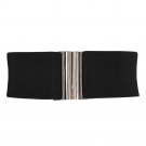 Hot Sale Colorful Women Ladies Girls Fashion Belts Wide Silver Metal Hook Stretchy Waist Ceinture So