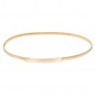 Womens Belts 2017 Metal hook Belt Ladies Girls Fashion Skinny Punk Thin Elastic Waist Belt Golden/Si