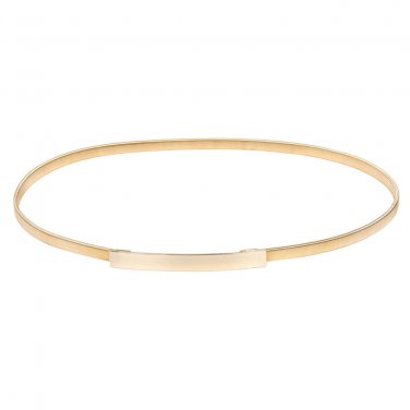 Womens Belts 2017 Metal hook Belt Ladies Girls Fashion Skinny Punk Thin Elastic Waist Belt Golden/Si
