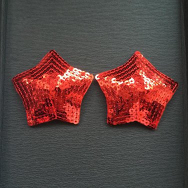 New 2017 Hot Sexy sequins colors Red Gold Silver star Nipple Cover Pasties Breast Petals Nipple Cove