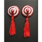 New 2017 Hot Sexy sequins colors Red Gold Silver star Nipple Cover Pasties Breast Petals Nipple Cove