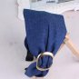 Bohemian vintage golden/silver ring big bow headband hairband Women denim colth cross headband hair 