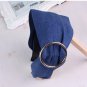 Bohemian vintage golden/silver ring big bow headband hairband Women denim colth cross headband hair 