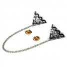 e Collar Shirt Blouse Clip Brooch Silver Hot Sale