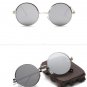 Vintage Steampunk Round Alloy Frame Sunglasses Men Brand Designer Women Round Sun Glasses Mirror Out