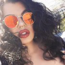 Men Luxury Brand Sunglasses Women 2016 Round Rose Gold Sunglasses HD Flat Lens Couple Sun Glasses Lu
