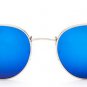 Men Luxury Brand Sunglasses Women 2016 Round Rose Gold Sunglasses HD Flat Lens Couple Sun Glasses Lu