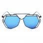Brand Designer Big Mirror Sunglasses Women Hexagon Lovers Hippie UV400 Hollow Out Sun Glasses Female