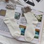Women\'s Handmade Bling Sequins Socks.Casual Female Grey Solid Color Short Socks.Ladies Silver Sequi