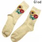 New Style Colorful Sunflower Gem Silver Sequins Meias Handmade Heap Heap Calcetines Harajuku Funny S