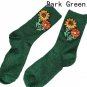 New Style Colorful Sunflower Gem Silver Sequins Meias Handmade Heap Heap Calcetines Harajuku Funny S