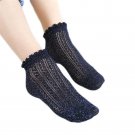 Fashion Retro Lace Glitter Gold Silver Silk Socks Women Short Transparent Calcetines Harajuku Meias 