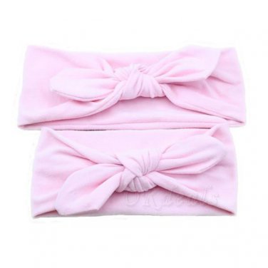 1 SET Mom and Me boho Turban Headband Pair Set Top Knotted Headband Set Fashion Lovely and Mommy Cot