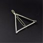 HQ 1pcs 2017 New Arrival Vintage Gold/ Silver Color Metal Triangle Hairpin Women Fashion Hair Access
