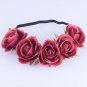 CXADDITIONS Fabric Peony Wildflower Headband Headwrap Elegant Flower Crown Romantic Bridesmaid Flora