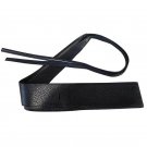 Womens Soft Leather Wide Self Tie Wrap Around Obi Waist Band Boho Dress Belt Ladies  Clothing Access