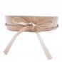 Womens Soft Leather Wide Self Tie Wrap Around Obi Waist Band Boho Dress Belt Ladies  Clothing Access