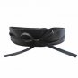 Womens Soft Leather Wide Self Tie Wrap Around Obi Waist Band Boho Dress Belt Ladies  Clothing Access