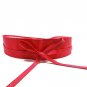 Womens Soft Leather Wide Self Tie Wrap Around Obi Waist Band Boho Dress Belt Ladies  Clothing Access