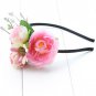 Headpiece Floral Crown Boho hair flower accessory Bridal fabric flower headband birthday shower gift