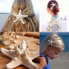 1x Real Starfish Hair Clip Beach Wedding Bridal Sea Shell Pin Mermaid Boho Style Headwear Romantic H