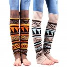 2018 Fashion Women Boho Long Boot Socks Knitted Crochet High Knee Leg Warmers Socks Autumn Gaiters G