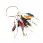 New Indian Peacock Feather Braided Headband Boho Handmade Weaving Hairband Bohemian Party Head Bands