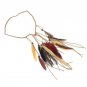 New Indian Peacock Feather Braided Headband Boho Handmade Weaving Hairband Bohemian Party Head Bands