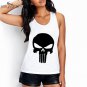 CDJLFH 2017 Newest Women White Tank Tops Cute Cats Theme Print Sleeveless Round Neck Tank Women Tops