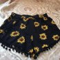 2017 Summer Floral Pom Pom Ball Shorts Women Beach Tassel Bohemian National Wind Print Loose Women\'