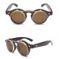 Vintage Steampunk Goggles Clip on Sunglasses Retro Flip Up Eyeglasses Gothic Eyewear UV400 Punk Glas