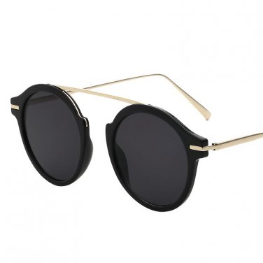 Vintage Gothic Round Sunglasses Men Steampunk Carving Alloy Metal Frame Coating Mirrored Glasses Ret