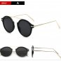 Vintage Gothic Round Sunglasses Men Steampunk Carving Alloy Metal Frame Coating Mirrored Glasses Ret