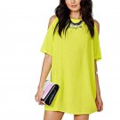 Femme Chiffon Mini Dress Women strapless half Losse Dress Elegant loose Feminine Clothes For Women F