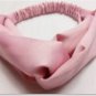 Metting Joura Vintage Bohemian Ethnic Solid Satin Fabric Cross Turban Elastic Headband Hair Accessor