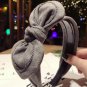 Metting Joura Bohemian Vintage Winter Punk Suede Bow Headband Knotted Bow Hairband Hair Accessories