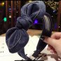 Metting Joura Bohemian Vintage Winter Punk Suede Bow Headband Knotted Bow Hairband Hair Accessories
