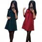 2017 Autumn New Arrival Women Sexy Black Crochet Lace Long Sleeve Loose Shift Dress Female Patchwork