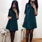 2017 Autumn New Arrival Women Sexy Black Crochet Lace Long Sleeve Loose Shift Dress Female Patchwork