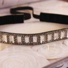 Metting Joura Vintage Ethnic Tribal Bohemian Crystal Glass Beads Rhinestone Elastic Headband Hair Ac